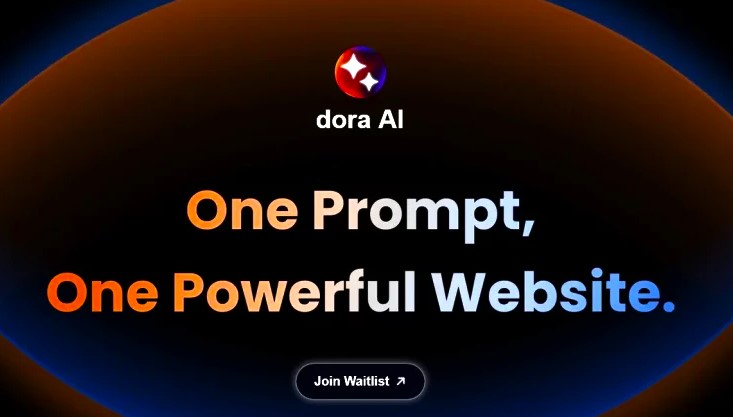 Post image of Dora AI which is an AI website builder