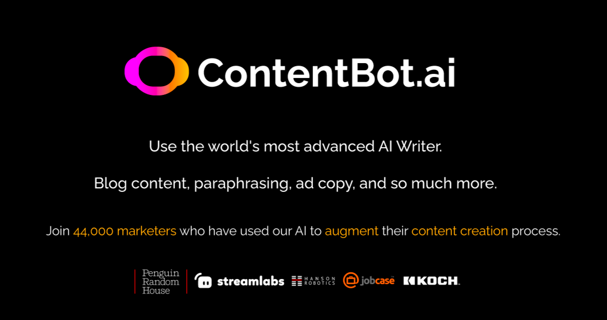 Post image of ContentBot AI used to generate blogs and articles